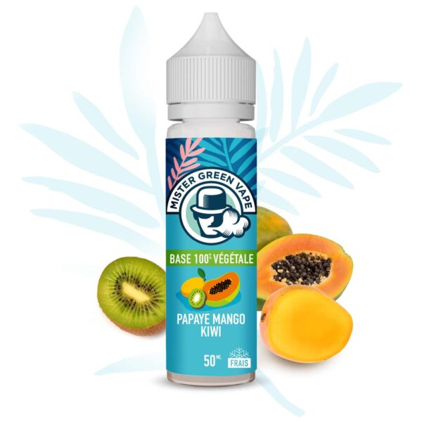 e-liquide papaye mango kiwi avec dominante de papaye